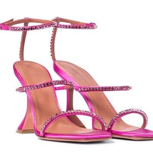 Amina muaddi Gilda Sunset Rainbow Strap Sandal